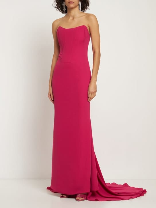 Giuseppe Di Morabito: Strapless bustier gown with train