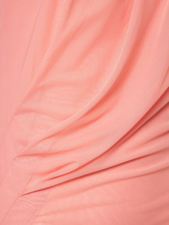 Marysia: Vestido corto asimétrico drapeado