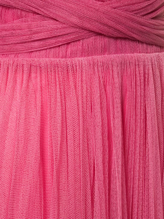 Maria Lucia Hohan: Abito lungo plissé in tulle