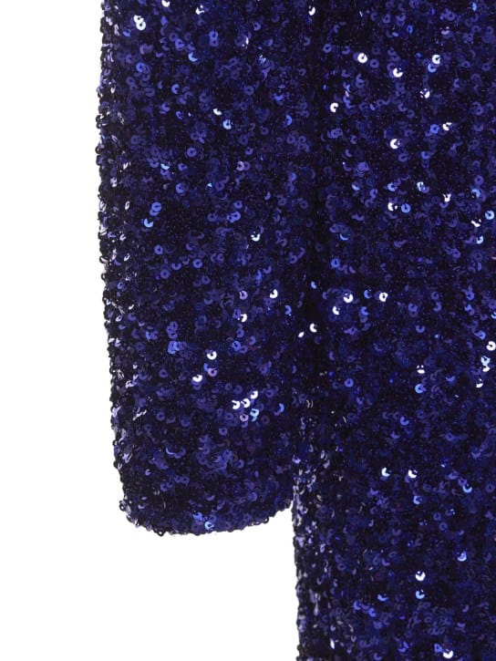 Rotate: Sequin wrap mini dress