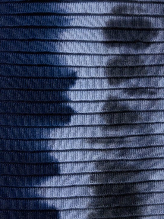 ALTUZARRA: Mosiya打褶扎染平纹针织长款半身裙