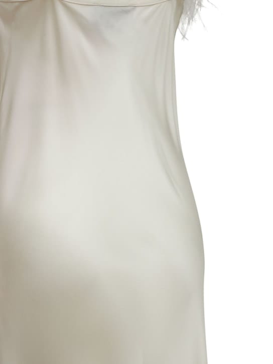 Sleeper: Robe longue à plumes d'autruche