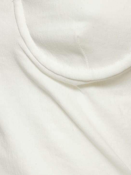 Anemos: Vestido midi en lino con corsé