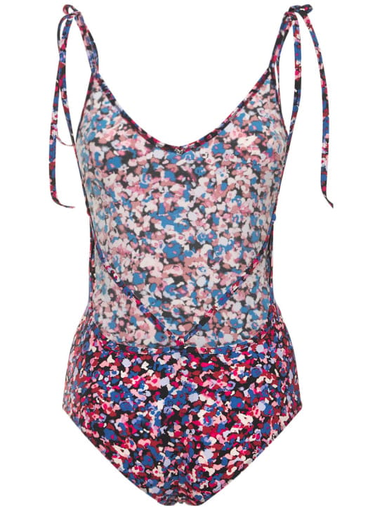 Marant Etoile: Swan印花连体泳衣