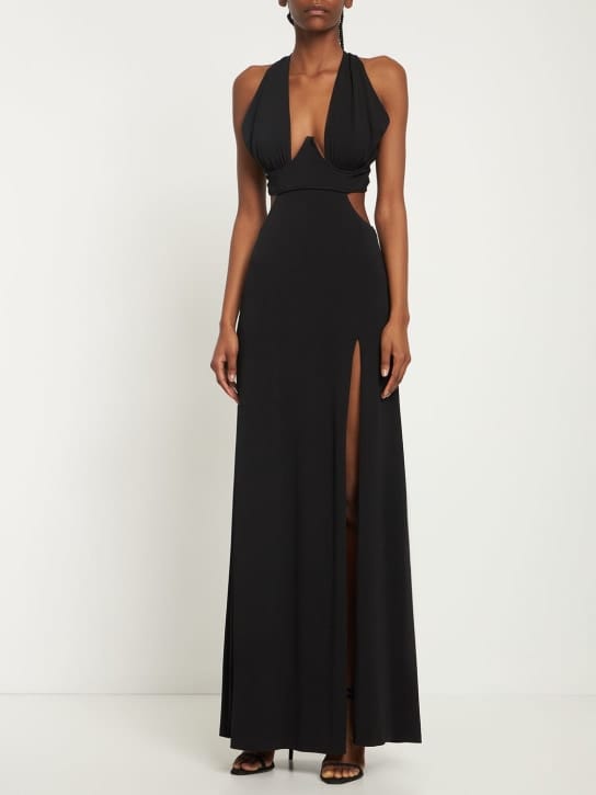 Dundas: Maxikleid aus Jersey mit Cut-outs