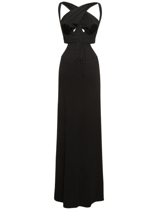Dundas: Maxikleid aus Jersey mit Cut-outs