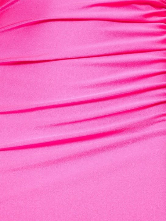 Dundas: One-shoulder draped maxi dress