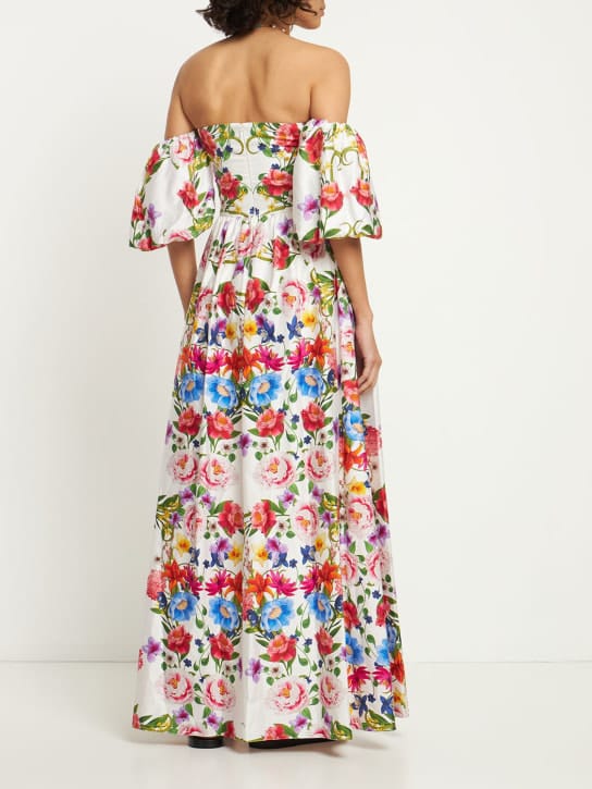 Borgo De Nor: Cotton maxi dress with puff sleeves