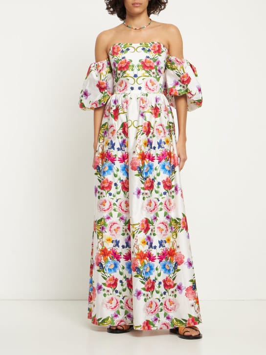 Borgo De Nor: Cotton maxi dress with puff sleeves
