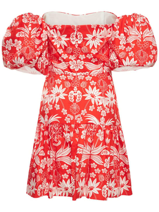Borgo De Nor: Cotton mini dress with puff sleeves