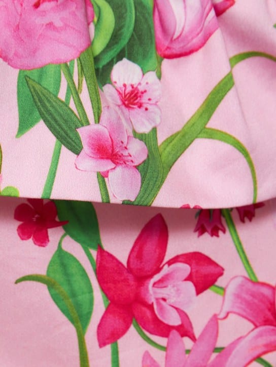 Borgo De Nor: Vestido largo de algodón con volantes