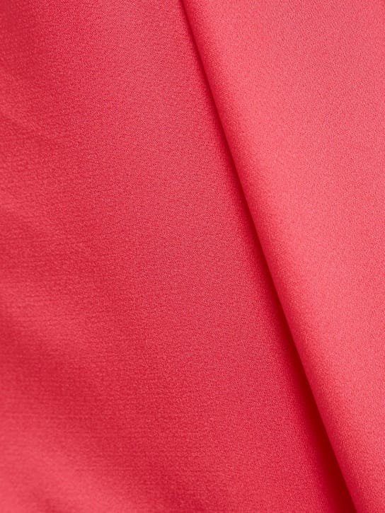 Versace: Vestido largo con espalda drapeada