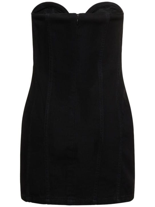 Magda Butrym: Vestido corto bustier de algodón