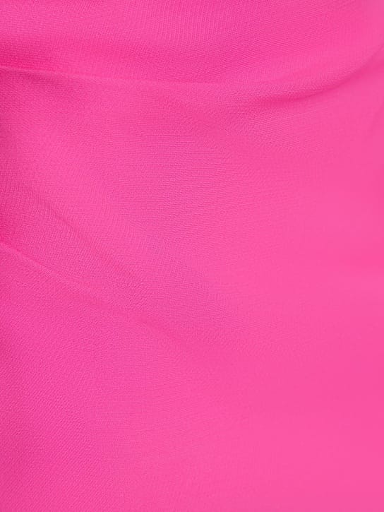 Roland Mouret: Wool and silk blend draped mini dress