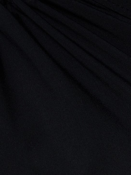 Christopher Esber: Vestido largo de punto elástico con aberturas