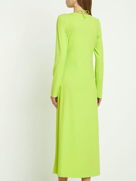Saks Potts: Robe midi froncée à col V