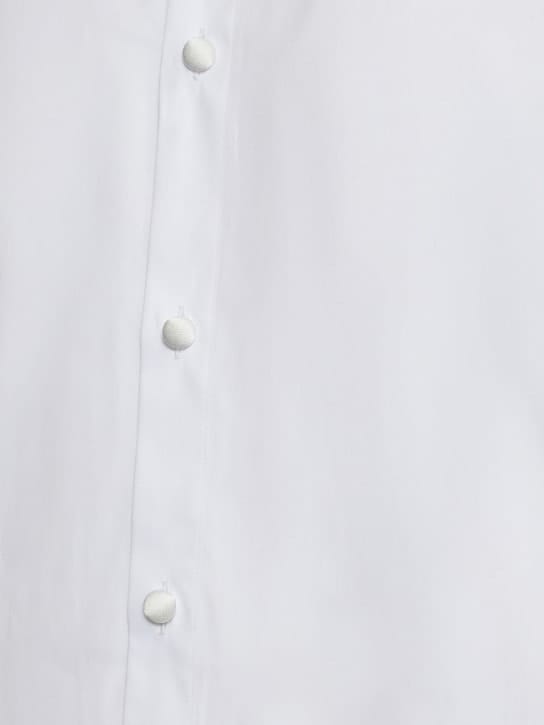 Balmain: 棉质绸缎衬衫