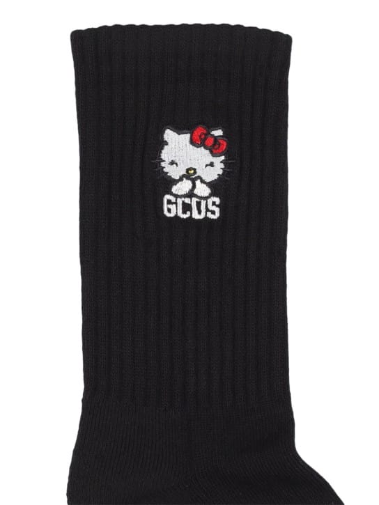GCDS - Hello Kitty logo混棉袜子