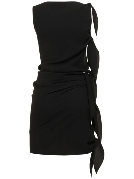 Petar Petrov: Draped silk short dress