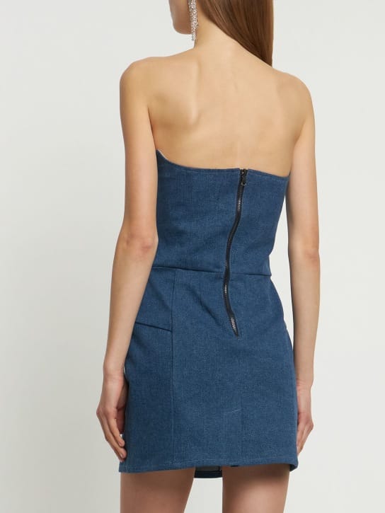 Giuseppe Di Morabito: Denim mini dress with crystals