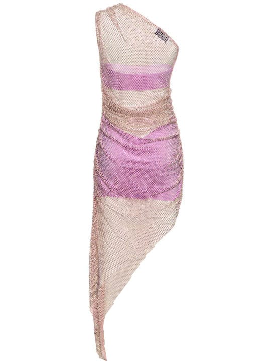 Giuseppe Di Morabito: One-shoulder asymmetric dress with crystals