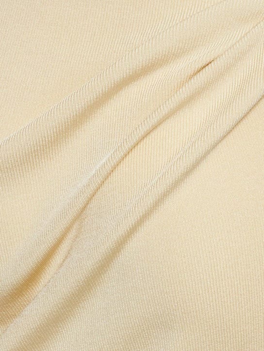 Aya Muse: Ribbed knit cut-out maxi dress