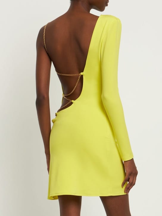 Dundas: One-Shoulder-Minikleid mit Kette