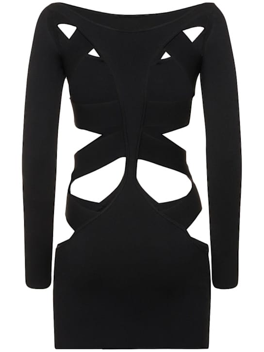 Dundas: Knit mini dress with cut-outs