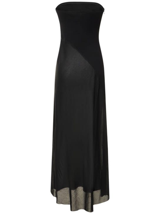 Gabriela Hearst: Merino wool strapless maxi dress