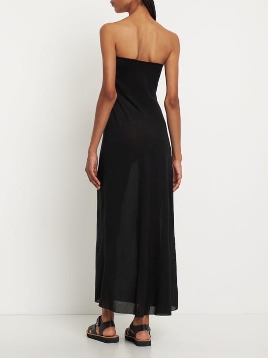 Gabriela Hearst: Merino wool strapless maxi dress
