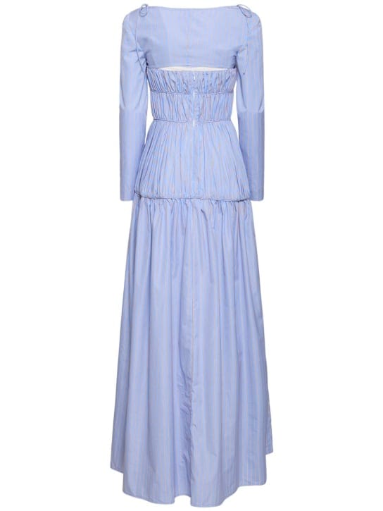 Rosie Assoulin: Striped cotton maxi dress