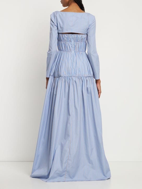 Rosie Assoulin: Striped cotton maxi dress