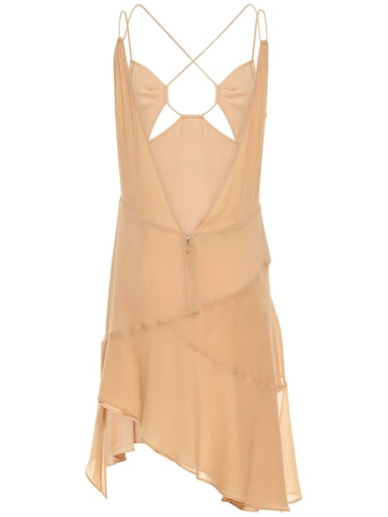 The Andamane: Vestido en seda elástica con aberturas
