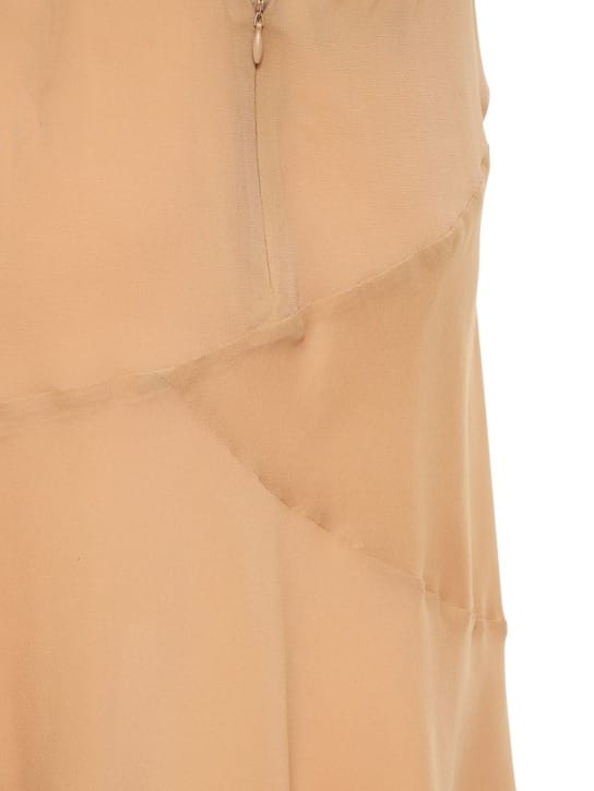 The Andamane: Vestido en seda elástica con aberturas