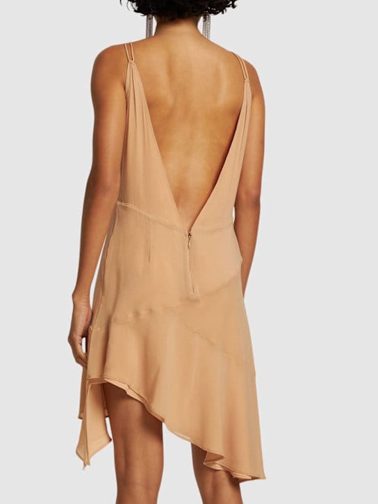 The Andamane: Vestido en seda elástica con aberturas