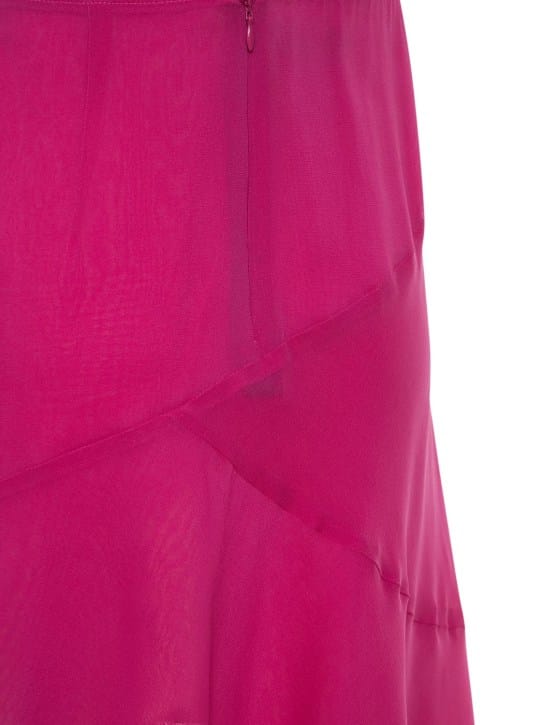 The Andamane: Vestido en seda elástica con aberturas