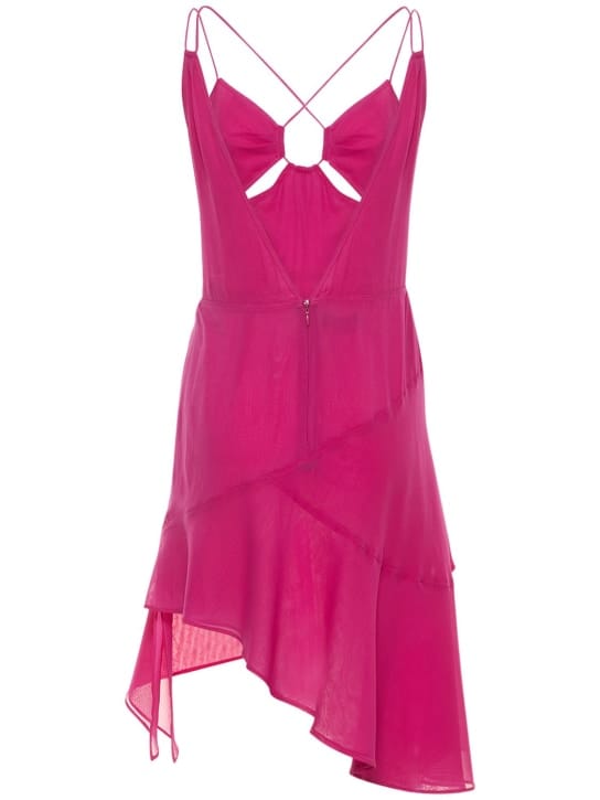 The Andamane: Vestido en seda elástica con aberturas