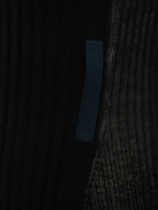 Dion Lee: Ribbed knit cotton mini dress