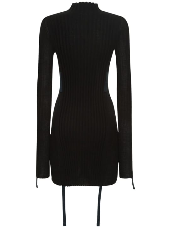 Dion Lee: Ribbed knit cotton mini dress
