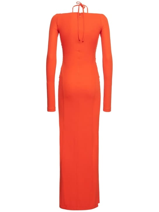 Dion Lee: Ruched maxi dress with slits