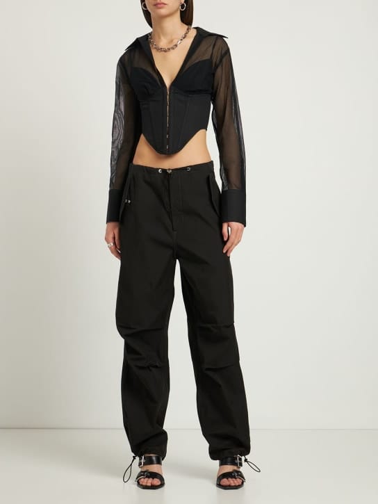 Dion Lee - 棉质斜纹降落伞工装裤