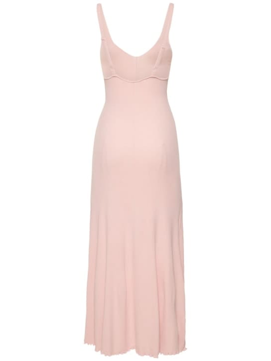 Live The Process: Langes Kleid aus Rippstrick