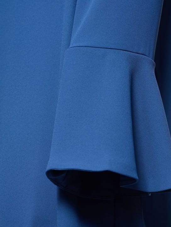 Alex Rivière Studio: Vestido túnica en crepé con lazada
