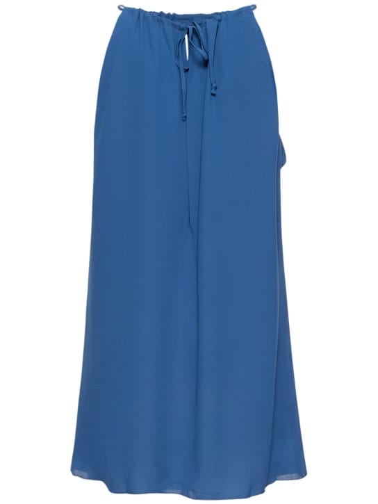 Alex Rivière Studio: Vestido corto de crepé con cuello halter