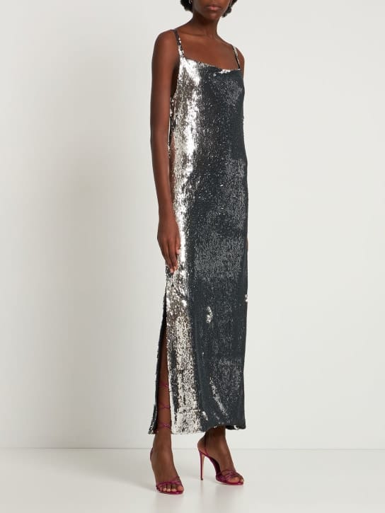 Marques'Almeida: Sequined maxi dress with thin straps