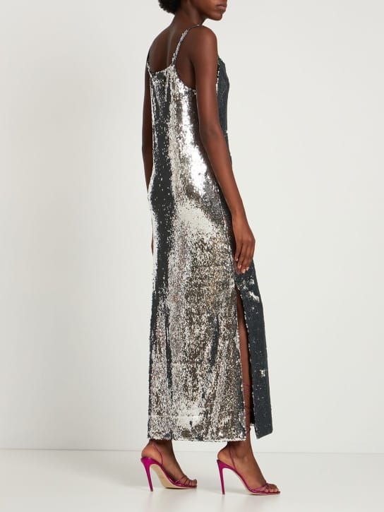 Marques'Almeida: Sequined maxi dress with thin straps