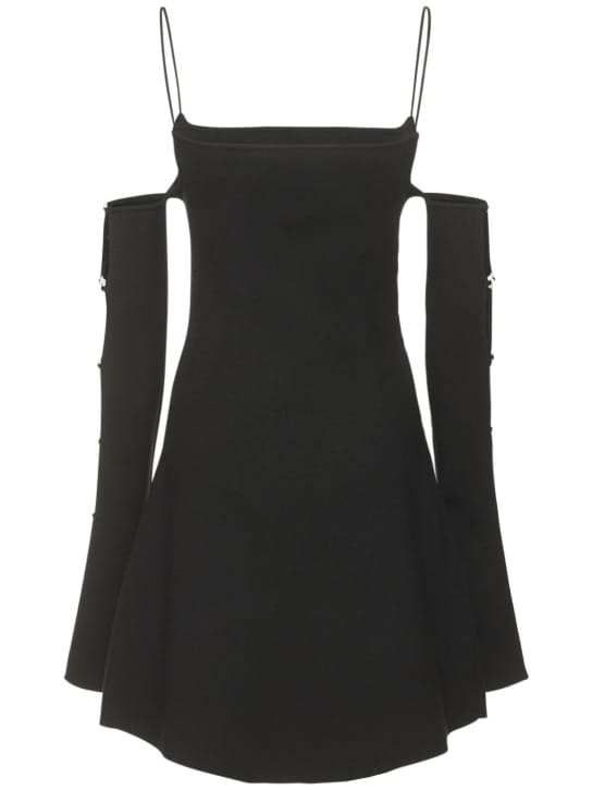 Mach & Mach: Robe courte évasée à cristaux