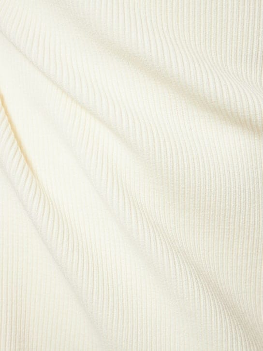 Mach & Mach: Robe courte en maille côtelée