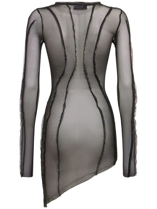 Sami Miro Vintage: Robe courte à ourlet asymétrique
