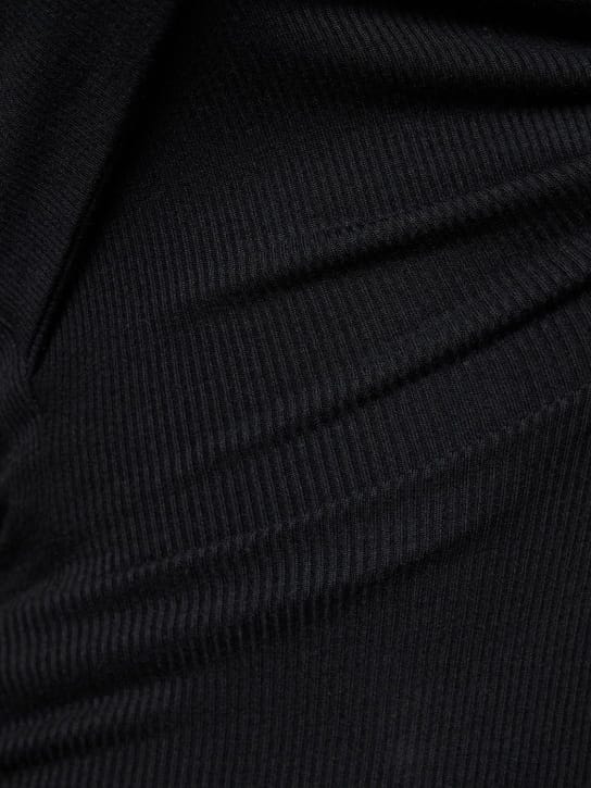 Alix Nyc: One-Shoulder-Midikleid aus Rippstrick